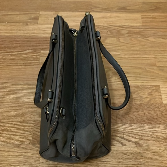 Kate Spade Leather-Suede Gray Handbag - Picture 3 of 16